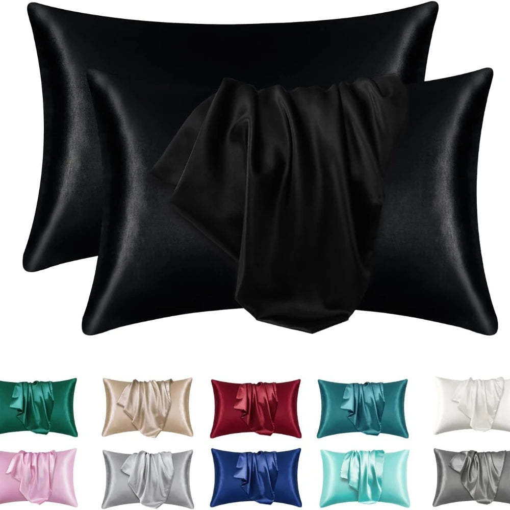 Sleep Silky Satin Pillowcases: Cooling, Hair and Skin-Friendly, Easy-Care