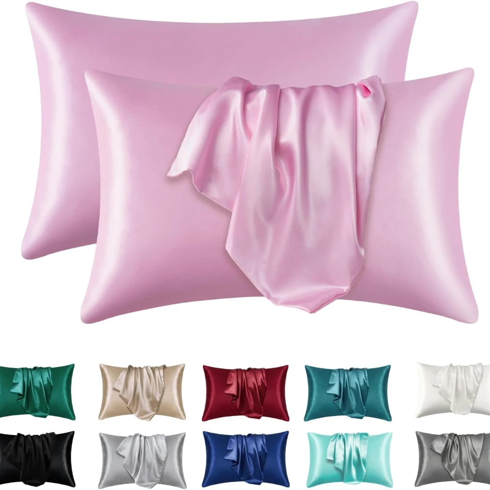 Sleep Silky Satin Pillowcases: Cooling, Hair and Skin-Friendly, Easy-Care