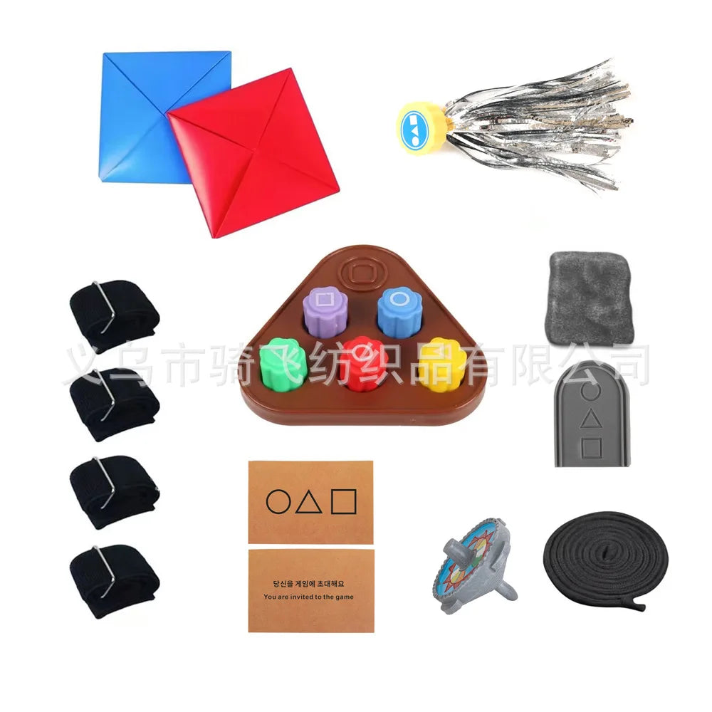 Squid Play Game  Dice Gong-gi Game Party Square Circle Triangle Printing Bar Games Party Props Korean Film Squid Play Game Set