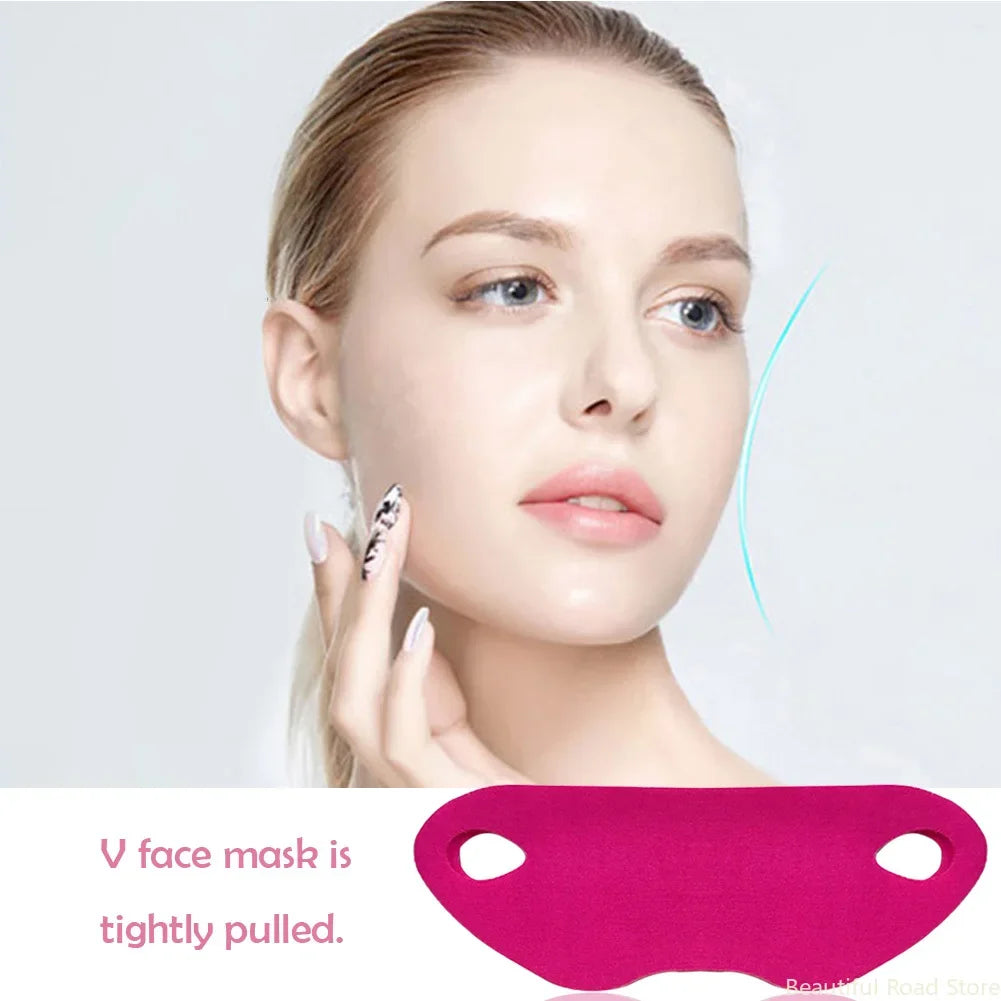 1pc Face Lifting Slim Mask Facial Chin Cheek Slimming Lift Up V Shaper Bandage Skin Care Beauty Health Массажер Для Лица