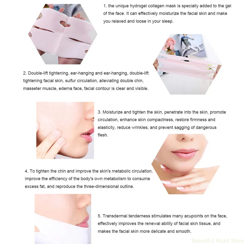 1pc Face Lifting Slim Mask Facial Chin Cheek Slimming Lift Up V Shaper Bandage Skin Care Beauty Health Массажер Для Лица