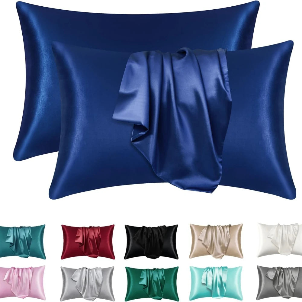 Sleep Silky Satin Pillowcases: Cooling, Hair and Skin-Friendly, Easy-Care