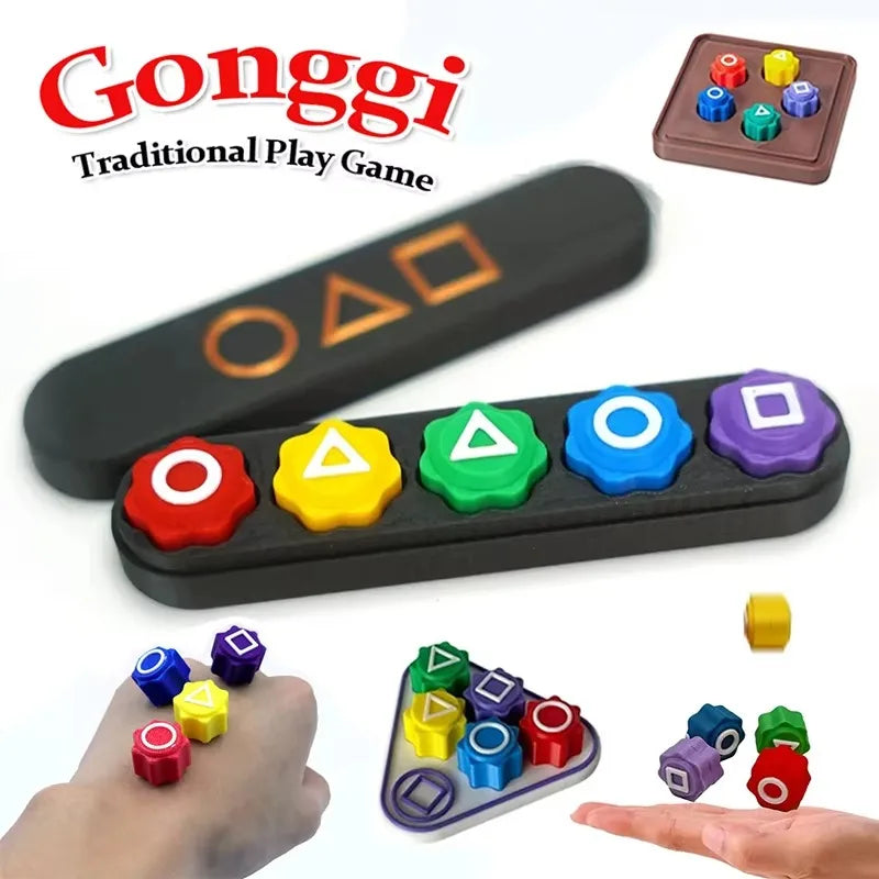 Gonggi Squid Game Tradition Game Kawaii Children Developmental Toys Grab Stones Creative Kids Toys Family Party Holiday Gifts