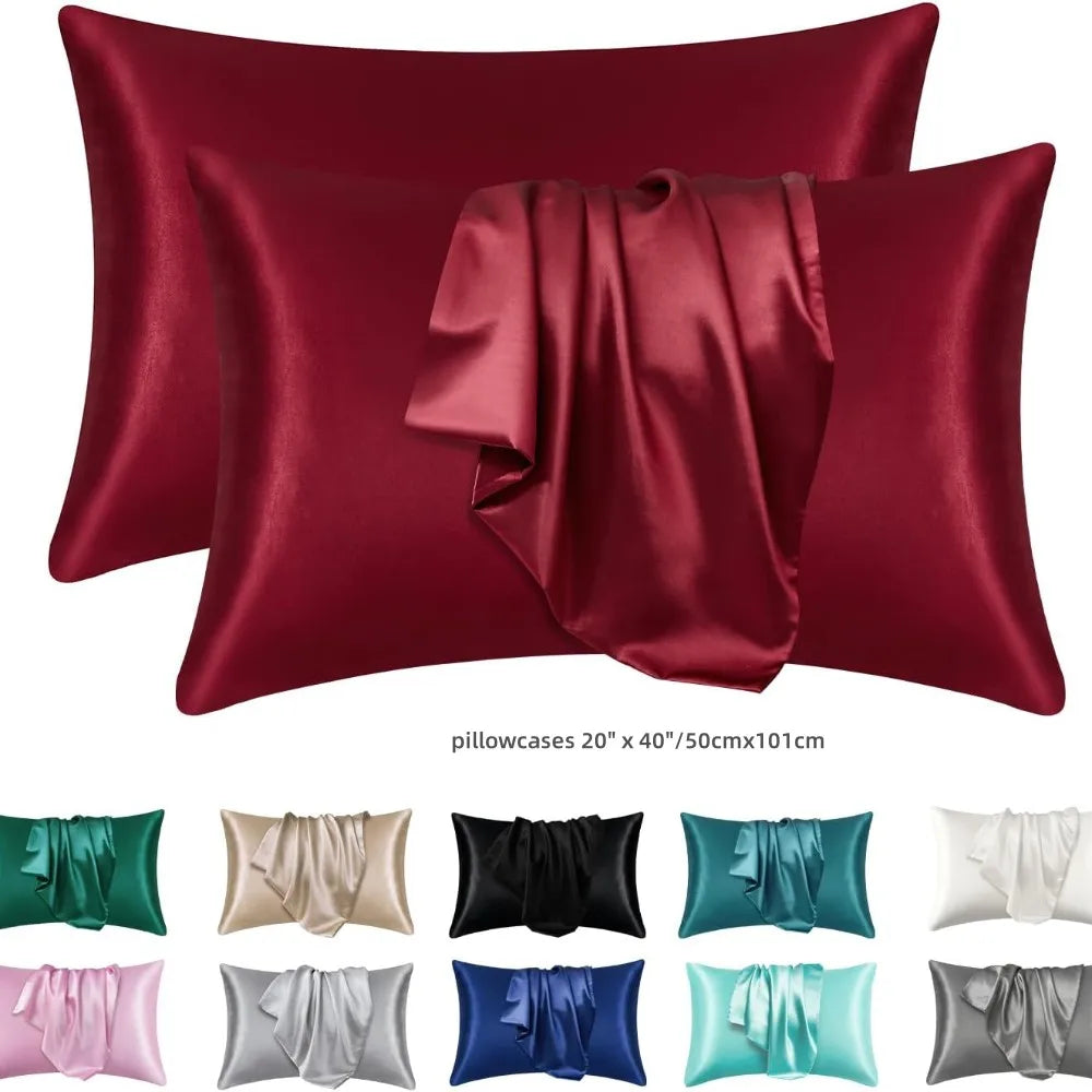 Sleep Silky Satin Pillowcases: Cooling, Hair and Skin-Friendly, Easy-Care