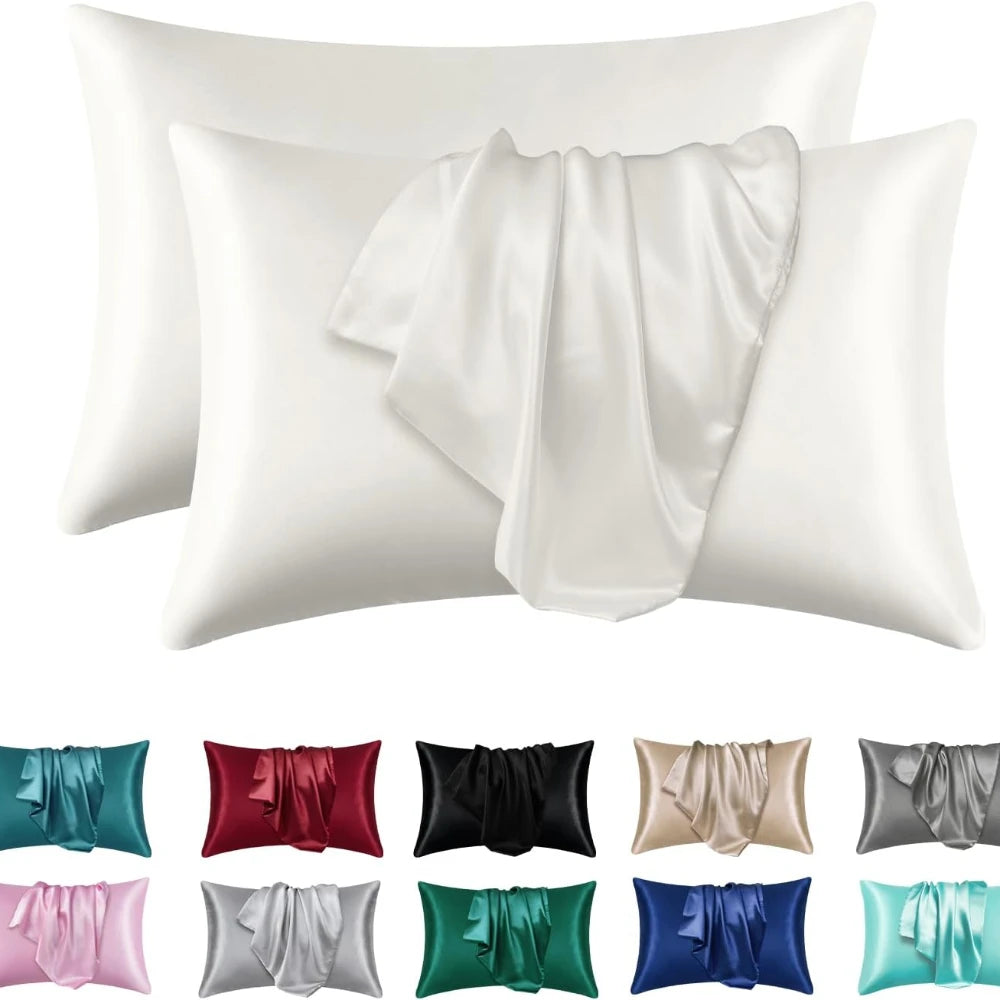 Sleep Silky Satin Pillowcases: Cooling, Hair and Skin-Friendly, Easy-Care