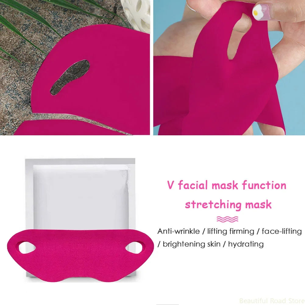 1pc Face Lifting Slim Mask Facial Chin Cheek Slimming Lift Up V Shaper Bandage Skin Care Beauty Health Массажер Для Лица